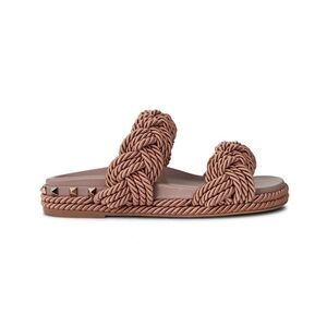 Valentino Garavani - Braided Sandals in Nude - US9/EU39